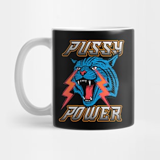 Puss Power Fierce Pussy Cat Retro Feminist Mug